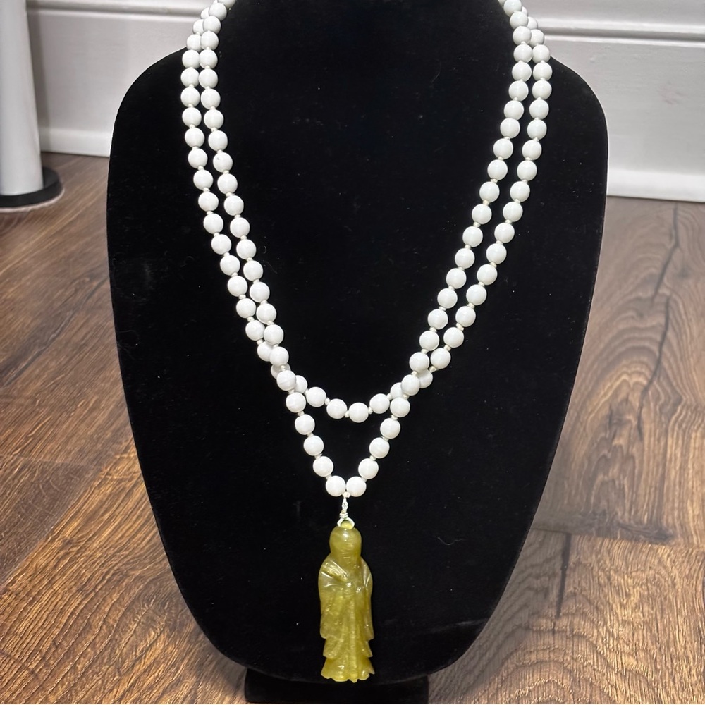 Large jade Budda Necklace
